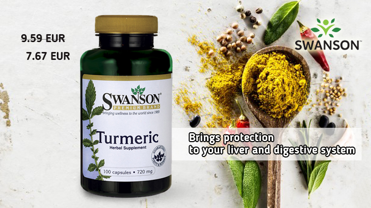 Curcuma Swanson 720 Mg - 100 Capsules - Complément Alimentaire à La Curcumine - Neuf