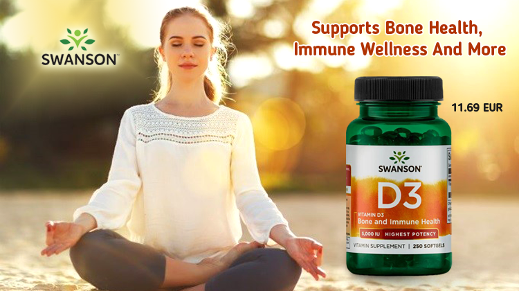Swanson Highest Potency Vitamin D3 Softgels, Helps Support, 40% OFF