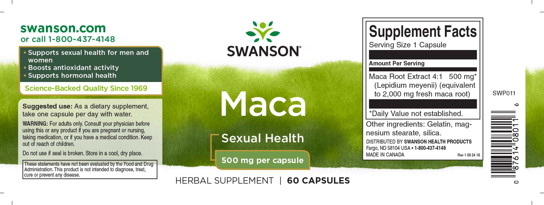 Maca | Swanson Health Products Europe