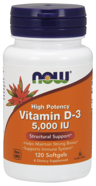 Vitamin D-3 5,000 IU Softgels