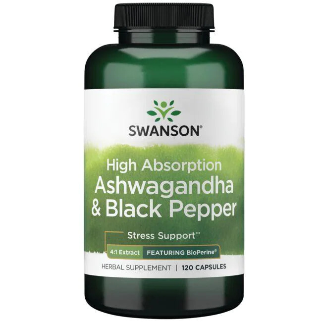 High Absorption Ashwagandha Black Pepper - Featuring BioPerine