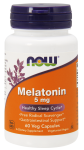Melatonin 5 mg 60 Veg Capsules  Nowfoods
