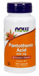 Pantothenic Acid 500 mg Capsules