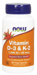 Vitamin D-3 and K-2 Veg Capsules