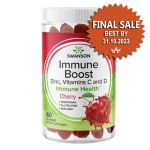 Immune Boost Gummies with Acerola, Zinc and Vitamin C & D - Cherry