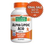 Alpha Lipoic Acid 250 mg.